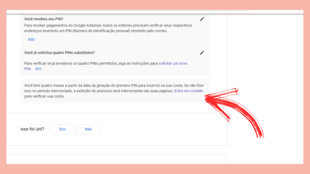 Pin do Google Adsense Como confirmar endereço quando o Pin não chega